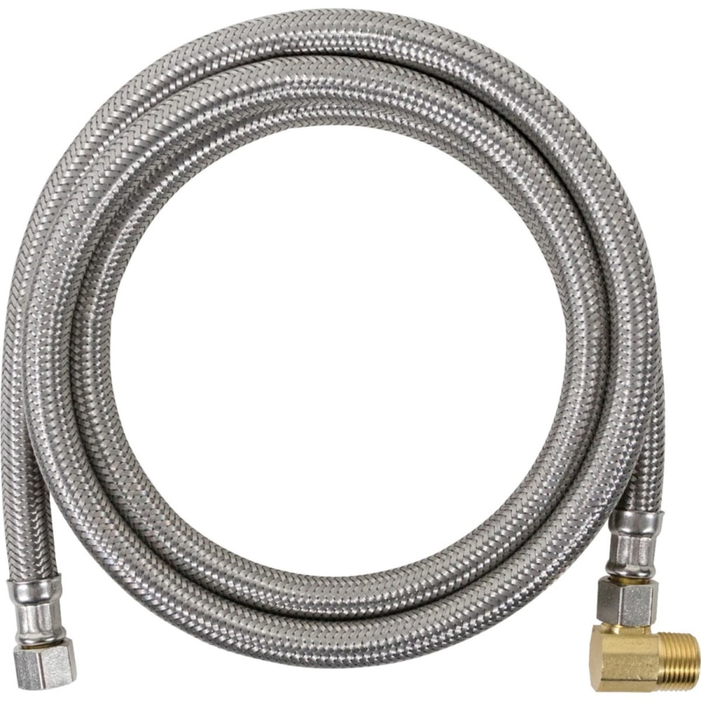 Certified Appliance Accessories Braided Stainless Steel Dishwasher Connector with MIP Elbow - 60in - Silver, Stainless Steel, Gold - DW60SSBL MPN:DW60SSBL