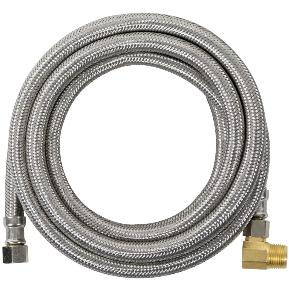 Certified Appliance Accessories Braided Stainless Steel Dishwasher Connector with MIP Elbow - 96in - Red, Stainless Steel, Gold, Silver - DW96SSBL MPN:DW96SSBL