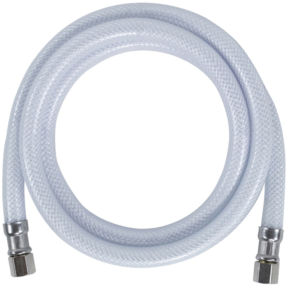 Certified Appliance Accessories PVC Ice Maker Connector with 1/4in Compression - 60in - White - Polyester, Polyvinyl Chloride (PVC), Stainless Steel MPN:IM60P