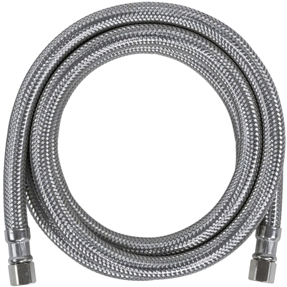 Certified Appliance Accessories Braided Stainless Steel Ice Maker Connector - 72in - Silver, Stainless Steel - IM72SS MPN:IM72SS