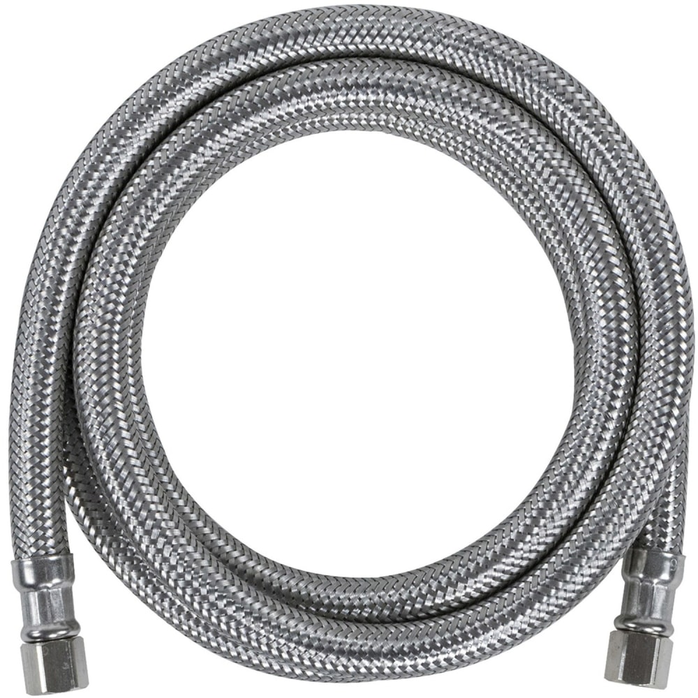 Certified Appliance Accessories Braided Stainless Steel Ice Maker Connector - 84in - Silver, Stainless Steel - IM84SS MPN:IM84SS