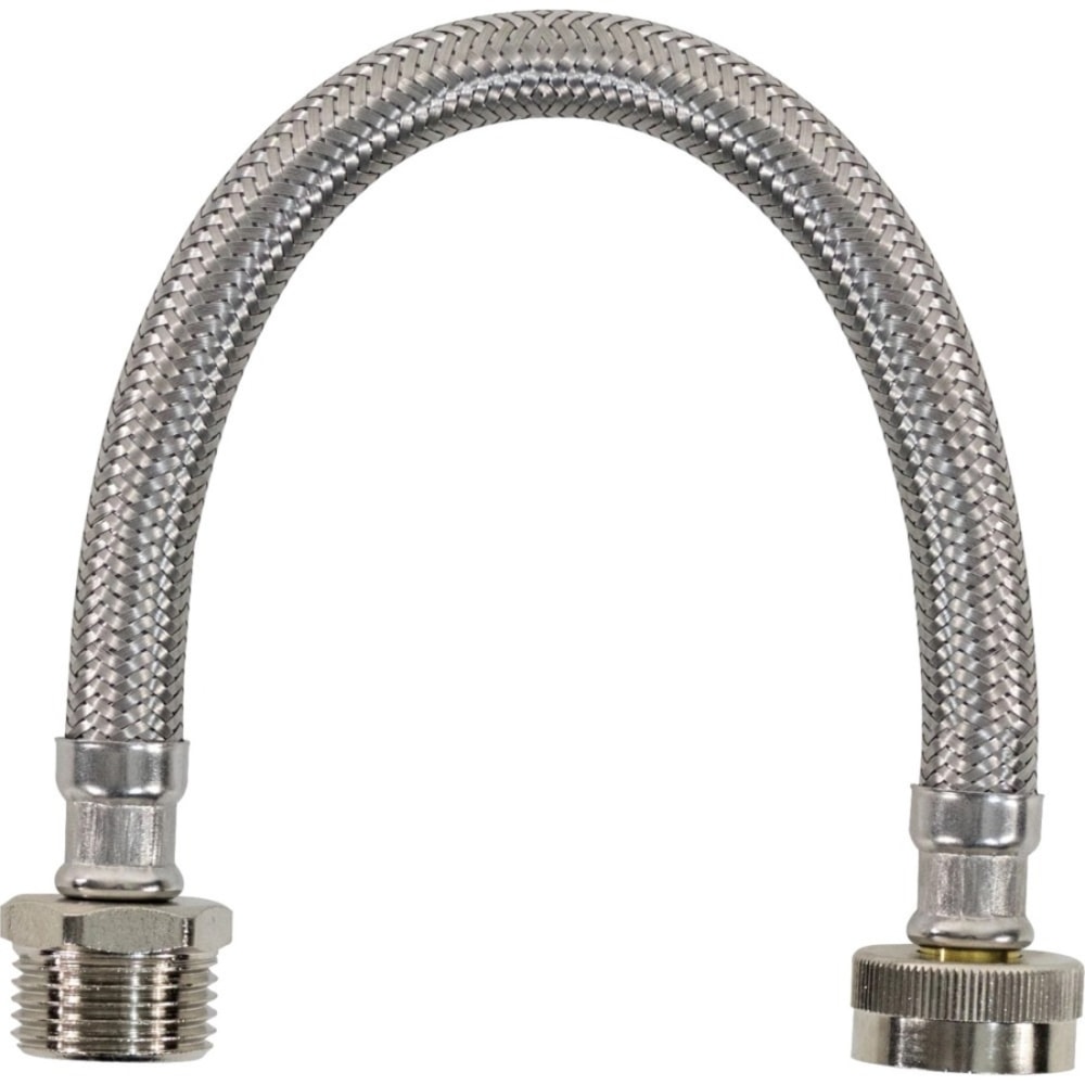 Certified Appliance Accessories Braided Stainless Steel Water-Inlet Hose, Female to Male - 12in - Silver, Stainless Steel - WI12SSFM MPN:WI12SSFM