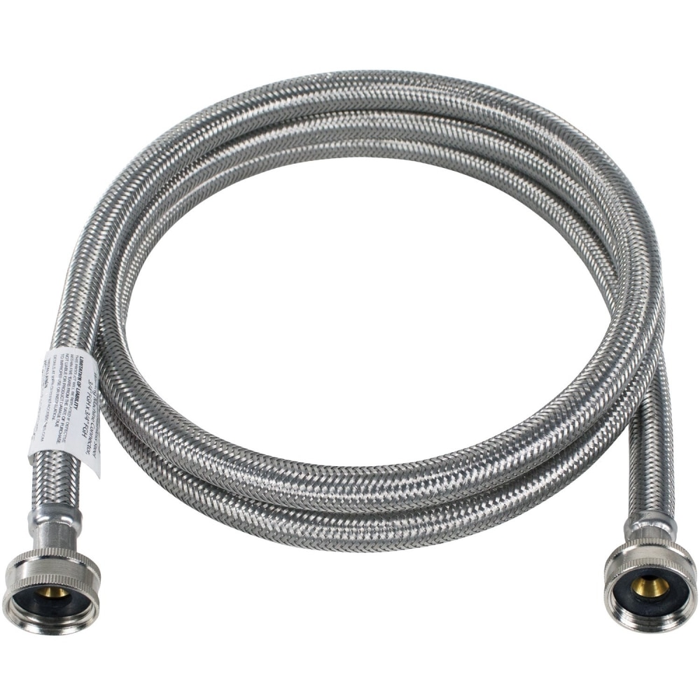 Certified Appliance Accessories Braided Stainless Steel Washing Machine Hose - 48in - Silver, Stainless Steel - WM48SS MPN:WM48SS