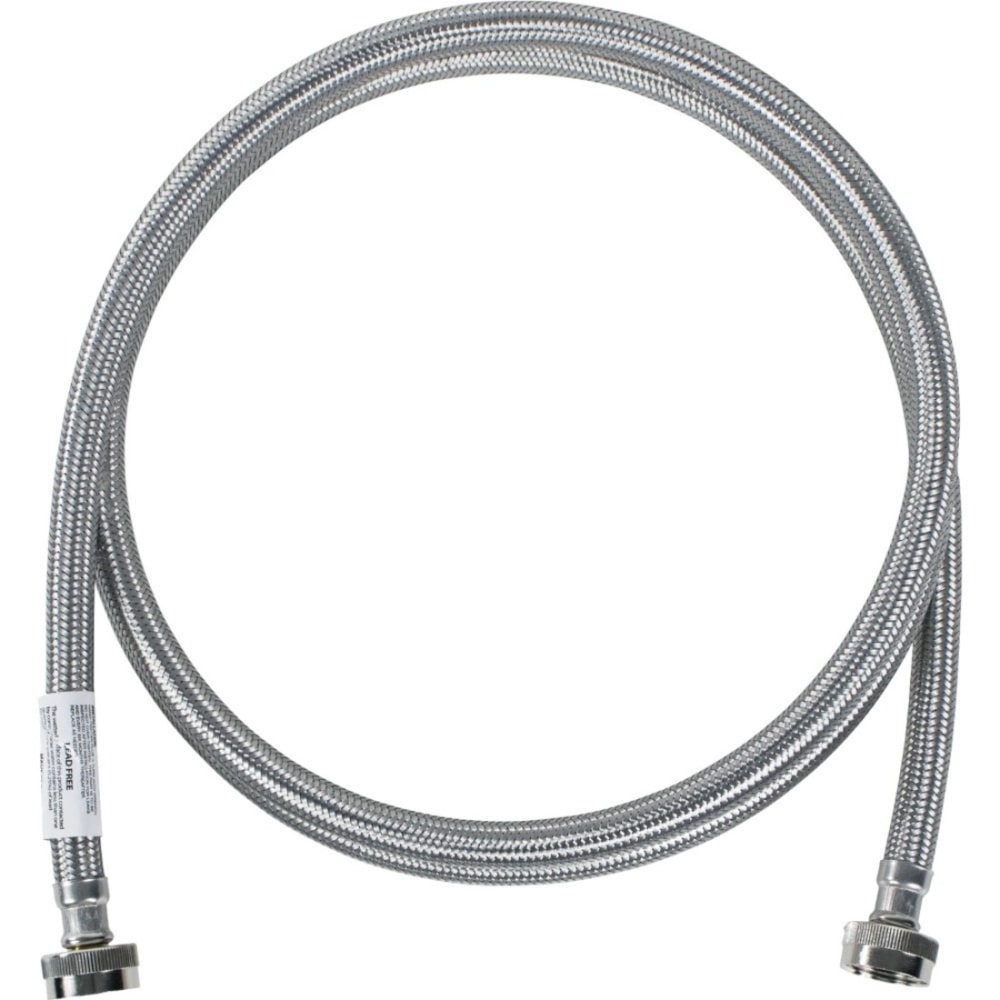 Certified Appliance Accessories Braided Stainless Steel Washing Machine Hose - 96in - Silver, Stainless Steel - WM96SS MPN:WM96SS