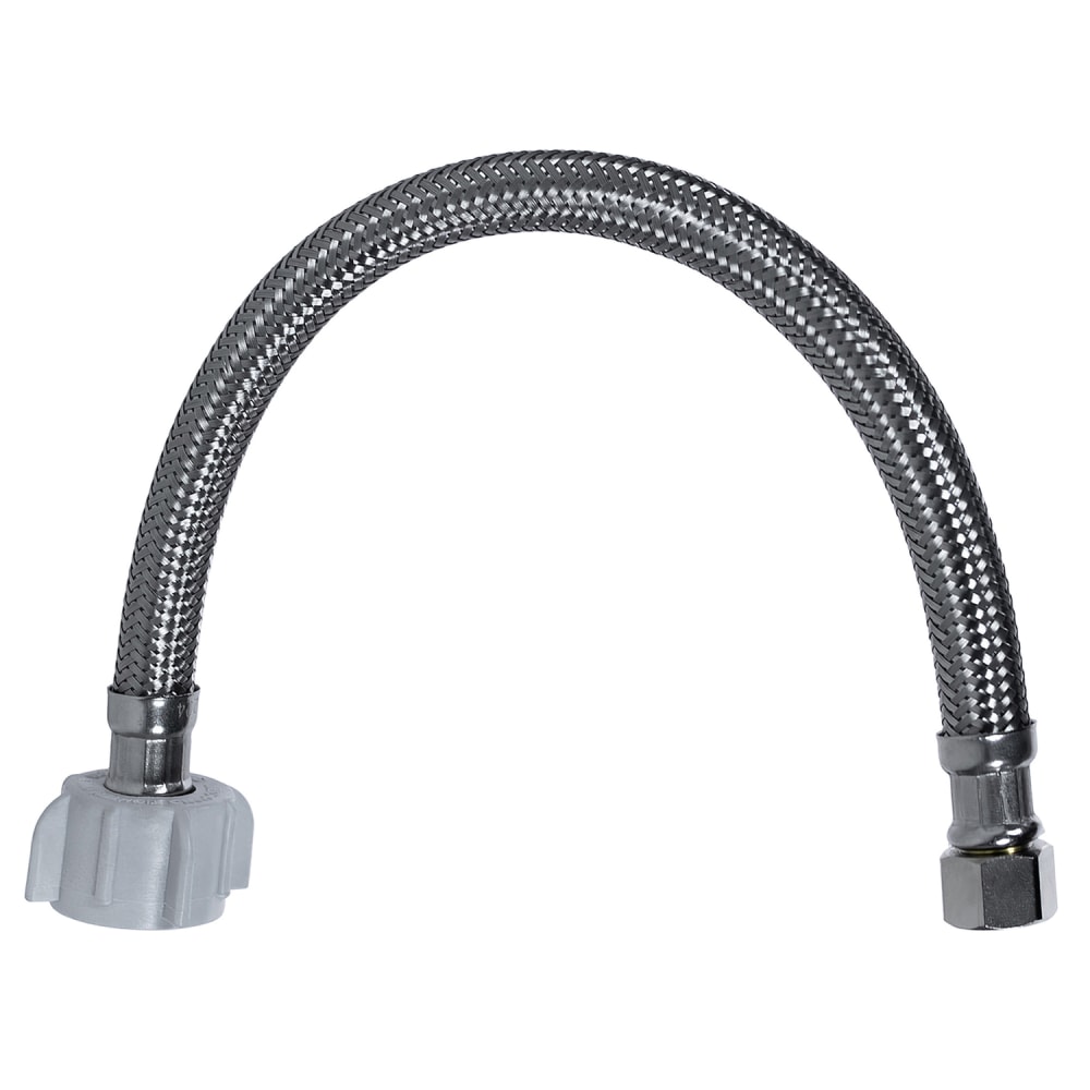 Certified Appliance Accessories Braided Stainless-Steel Toilet Supply Line, 3/8in Female Compression x 7/8in Female Ballcock, 20in, TC20 MPN:TC20