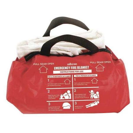 Emergency Fire Blanket Duffel Bag 5'X6' Fg MPN:S97452