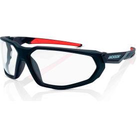 Jackson Safety® F Series HyperGuard Safety Glasses Clear Lens Black Frame 45100