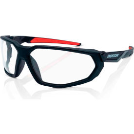 Jackson Safety® F Series HyperGuard Safety Glasses Clear Anti-Fog Lens Black Frame 45101