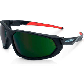 Jackson Safety® F Series HyperGuard Safety Glasses Shade 5 IR Anti-Fog Lens Black Frame 45102