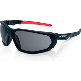 Jackson Safety® F Series HyperGuard Safety Glasses Smoke Anti-Fog Lens Black Frame 45104