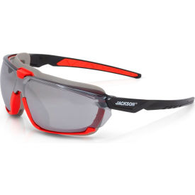 Jackson Safety® G Series HyperGuard Safety Glasses Smoke Mirror Anti-Fog Lens Black Frame 45203