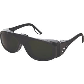 Sellstrom® X35™ Safety Glasses with Shade 3 IR Flip Lens Clear Lens Black S72903