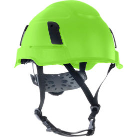 Jackson Safety® XS2-500 Type 2+ Safety Helmet 6-Pt. Ratchet Suspension HV Green 22106