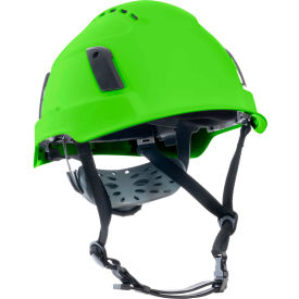 Jackson Safety® XS2-500V Type 2+ Vented Safety Helmet 6-Pt. Ratchet Suspension HV Green 22126