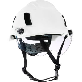 Jackson Safety® XS2-550 Type 2+ Safety Helmet w/ Flip-Up Visor 6-Pt. Ratchet Suspension White 22150