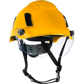 Jackson Safety® XS2-550 Type 2+ Safety Helmet w/ Flip-Up Visor 6-Pt. Ratchet SuspensionYellow 22151