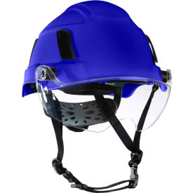 Jackson Safety® XS2-550 Type 2+ Safety Helmet w/ Flip-Up Visor 6-Pt. Ratchet Suspension Blue 22152