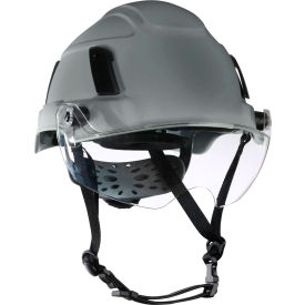 Jackson Safety® XS2-550 Type 2+ Safety Helmet w/ Flip-Up Visor 6-Pt. Ratchet Suspension Gray 22158