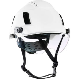 Jackson Safety® XS2-550V Type 2+ Vented Safety Helmet w/ Flip-Up Visor 6-Pt. Suspension White 22170