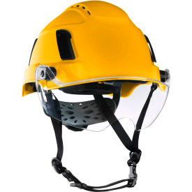 Jackson Safety® XS2-550V Type 2+ Vented Safety Helmet w/ Flip-Up Visor 6-Pt. SuspensionYellow 22171