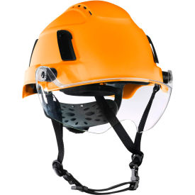 Jackson Safety® XS2-550V Type 2+ Vented Safety Helmet w/ Flip-Up Visor 6-Pt. SuspensionOrange 22173