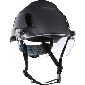 Jackson Safety® XS2-550V Type 2+ Vented Safety Helmet w/ Flip-Up Visor 6-Pt. Suspension Black 22174