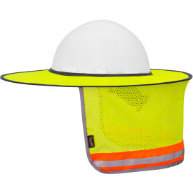Pioneer® 263U Foldable Mesh Cooling Hard Hat Sunshade One Size Hi-Vis Yellow/Green V2051360U-O/S