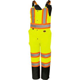 Pioneer® 5041BBU Men's Waterproof Quilted Safety Overall XL Hi-Vis Yellow V1120661U-XL