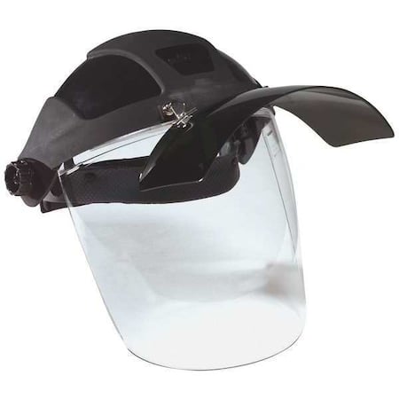 Ratchet Face Shield Assembly, Clear Visor, Polycarbonate, Ratchet Suspension, Anti-Fog Lens, Black MPN:S32181