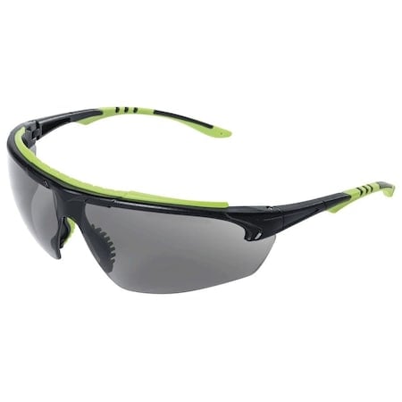 XP410, Safety Glasses, Anti-Fog & Anti-Scratch, Smoke Lens, Black Frame, Half-Frame MPN:S72001