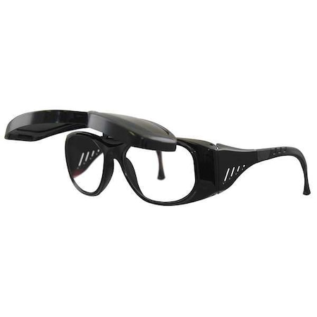 X35, Welding Safety Glasses, Anti-Scratch, Welding Shade(s) Lens, Black Frame, Full-Frame MPN:S72905