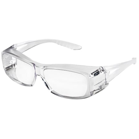 X350, Safety Glasses, Anti-Scratch, Clear Lens, Clear Frame, Full-Frame MPN:S79100