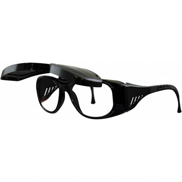 Safety Glass: Scratch-Resistant, Polycarbonate, Clear Lenses, Full-Framed, UV Protection MPN:S72905