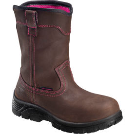 Avenger Framer Wellington Women's Work Boots Composite Toe Size 9.5W Brown A7146-9.5W