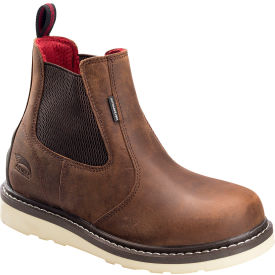 Avenger Wedge Romeo Men's Work Boots Plain Toe Size 12M Brown A7510-12M