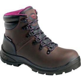 Avenger Builder Women's Work Boots Plain Toe Size 6W Brown A8675-6W