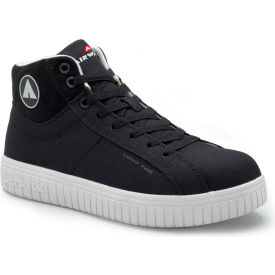 Airwalk AW6201 Deuce Mid Men's Work Shoes Composite Toe Size 10.5W Black/White AW6201-10.5W