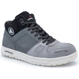 Airwalk AW6351 Mongo Mid Men's Athletic Work Shoes Composite Toe Size 7.5M Gray/White AW6351-7.5M