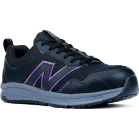 New Balance Evolve Women's AT EH Shoe Alloy Toe Size 6.5B Black/Purple WIDEVOLBL-6.5B