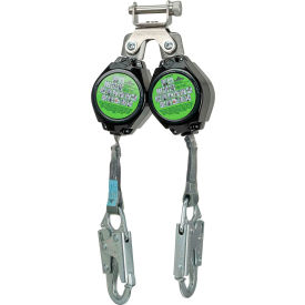PeakWorks® Leading Edge Self Retracting Lifeline Twin Leg Snap Hook 6'L V845525106LE