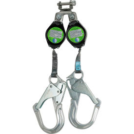 PeakWorks® Leading Edge Self Retracting Lifeline Twin Leg Form Hook 6'L V845526106LE