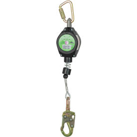 PeakWorks® Leading Edge Self Retracting Lifeline Single Leg Form Hook Galvanized Steel 10'L V845534110LE