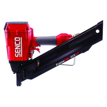 Air Nail Gun, Red, 3/8 in, NPT, Aluminum MPN:FRAMEPRO 325XP