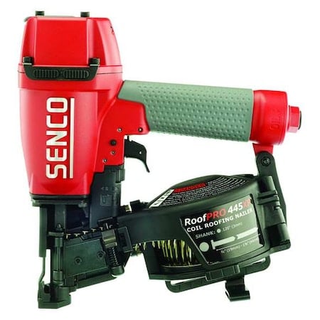 Air Nail Gun, Red, 1/4 in, NPT, Aluminum MPN:ROOFPRO 445XP