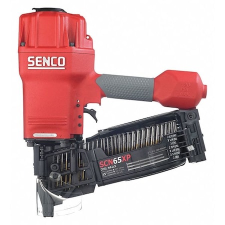 Air Nail Gun, Red, 3/8 in, NPT, Aluminum MPN:SCN65XP