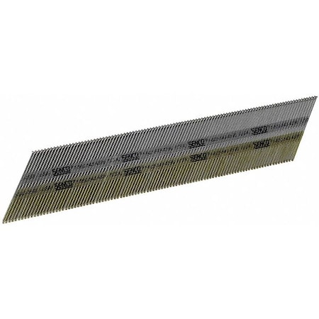 Collated Finishing Nail, 2 in L, 15 ga, Bright, Brad Head, 34 Degrees, 4000 PK MPN:DA21EPBN