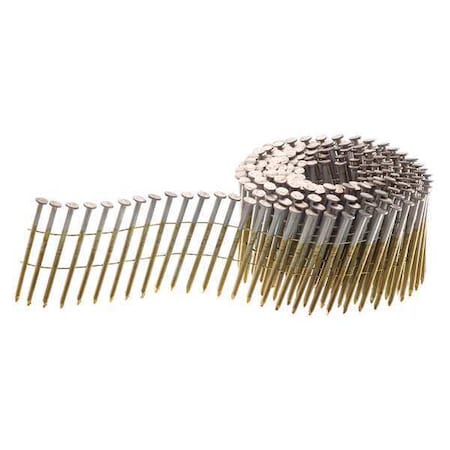 Collated Framing Nail, 2-3/8 in L, 11.5 ga, Bright, Flat Head, 15 Degrees, 6000 PK MPN:GL24APBF