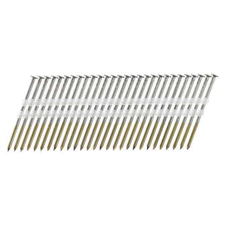 Collated Framing Nail, 3 in L, 11 ga, Bright, Flat Head, 15 Degrees, 4000 PK MPN:HD27APBSN