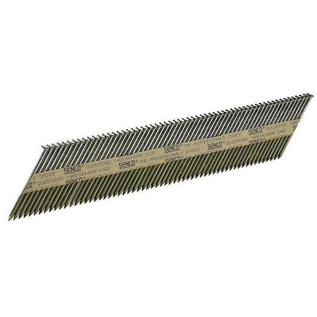 Collated Framing Nail, 3 in L, Bright, Clipped Head, 34 Degrees, 2500 PK MPN:KC27APBX