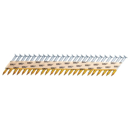 Collated Metal Connector Nail, 1-1/2 in L, Galvanized, Flat Head, 34 Degrees, 2000 PK MPN:M002264